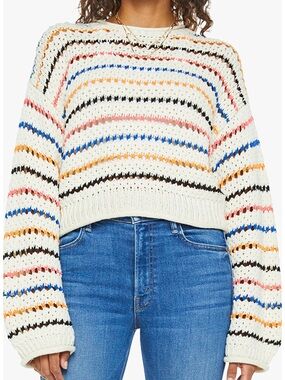 Mother The Bell Sleeve Roll Neck Sweater, Large
